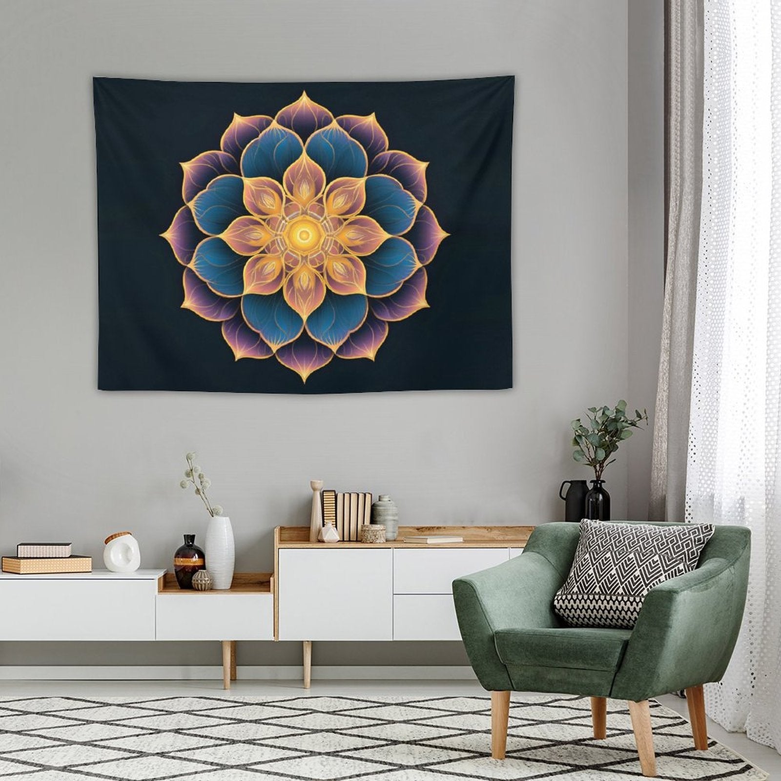 Lotus Wall Tapestry