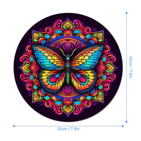 Butterfly Round Mouse Pad