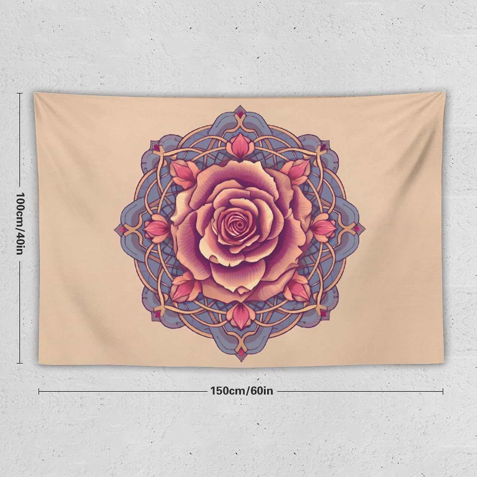 Tapiz de pared de rosas
