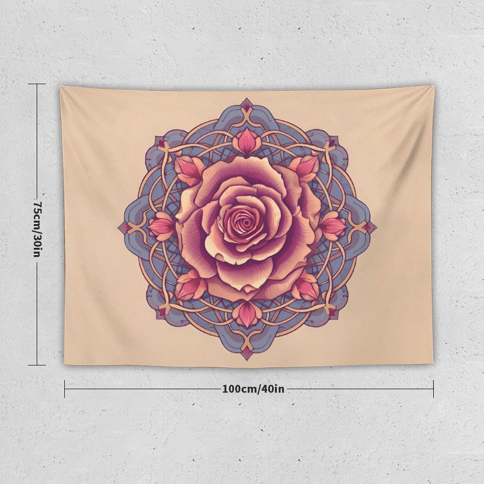 Tapiz de pared de rosas