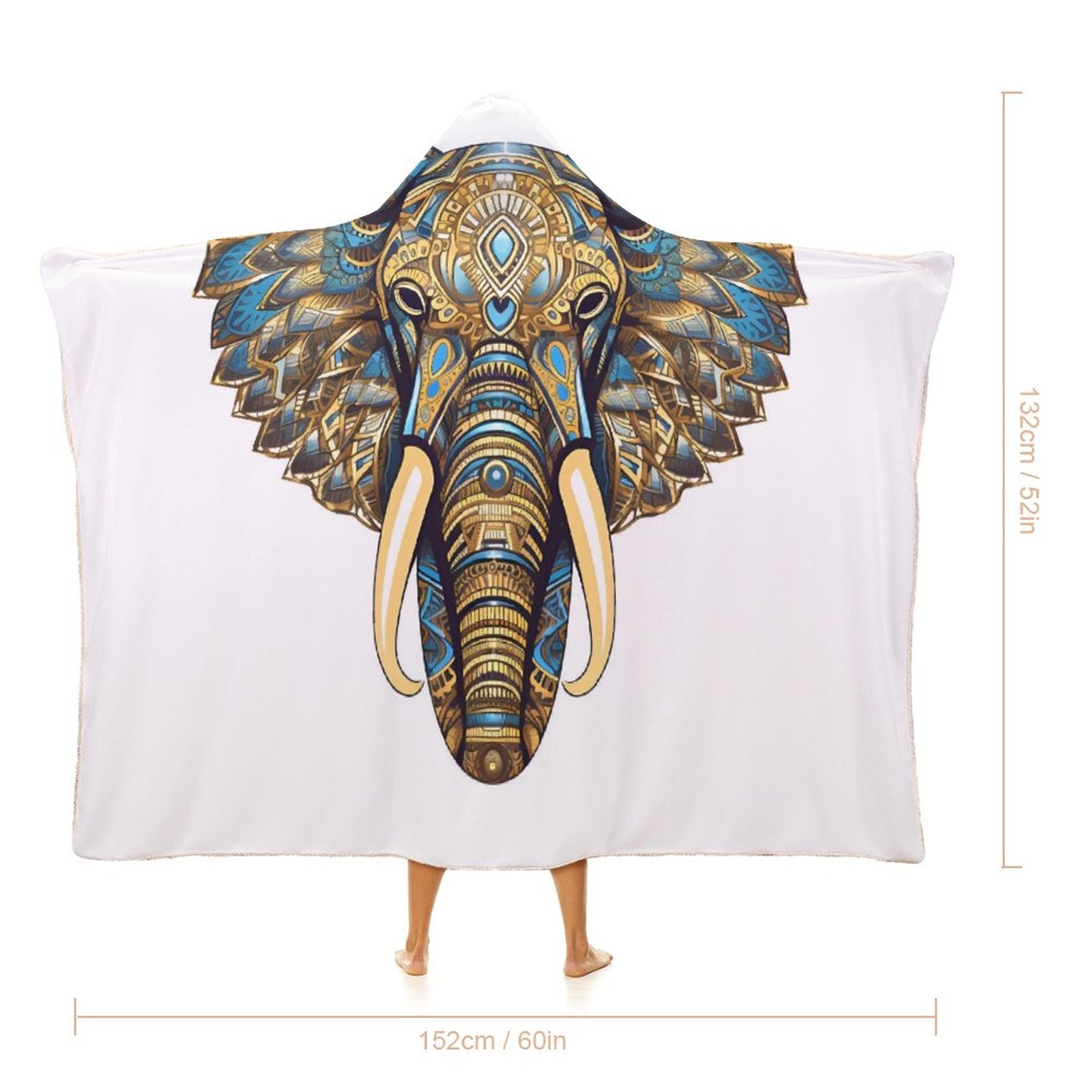 Elephant Hooded Blanket