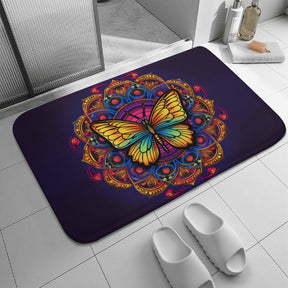 Butterfly Coral Velvet Rug