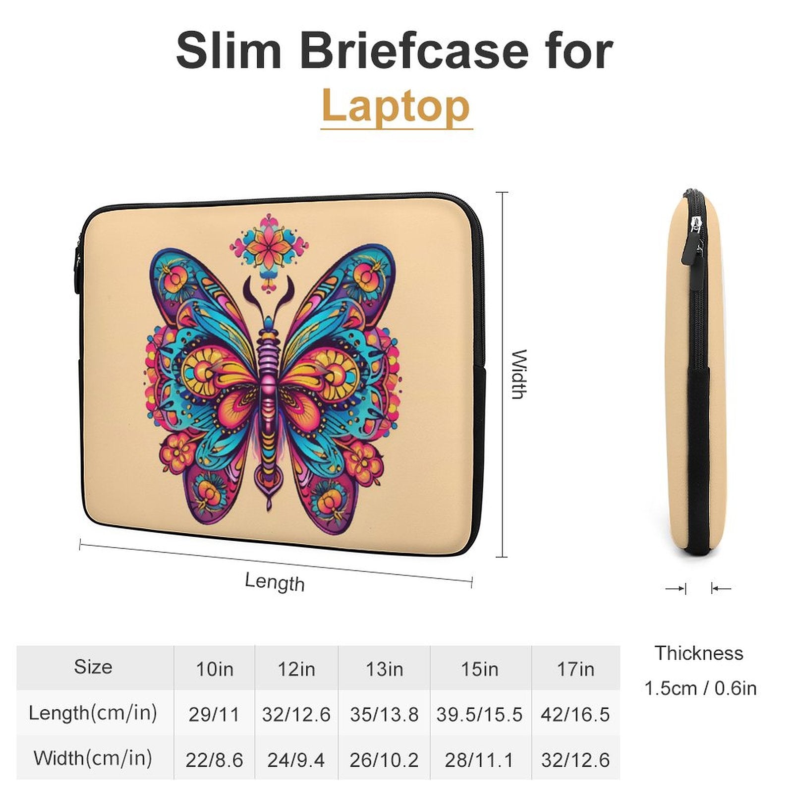 Butterfly Laptop Sleeve