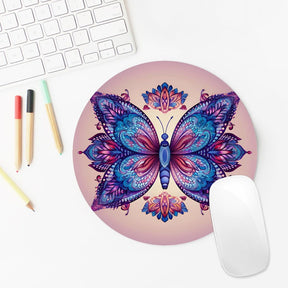 Butterfly Round Mouse Pad