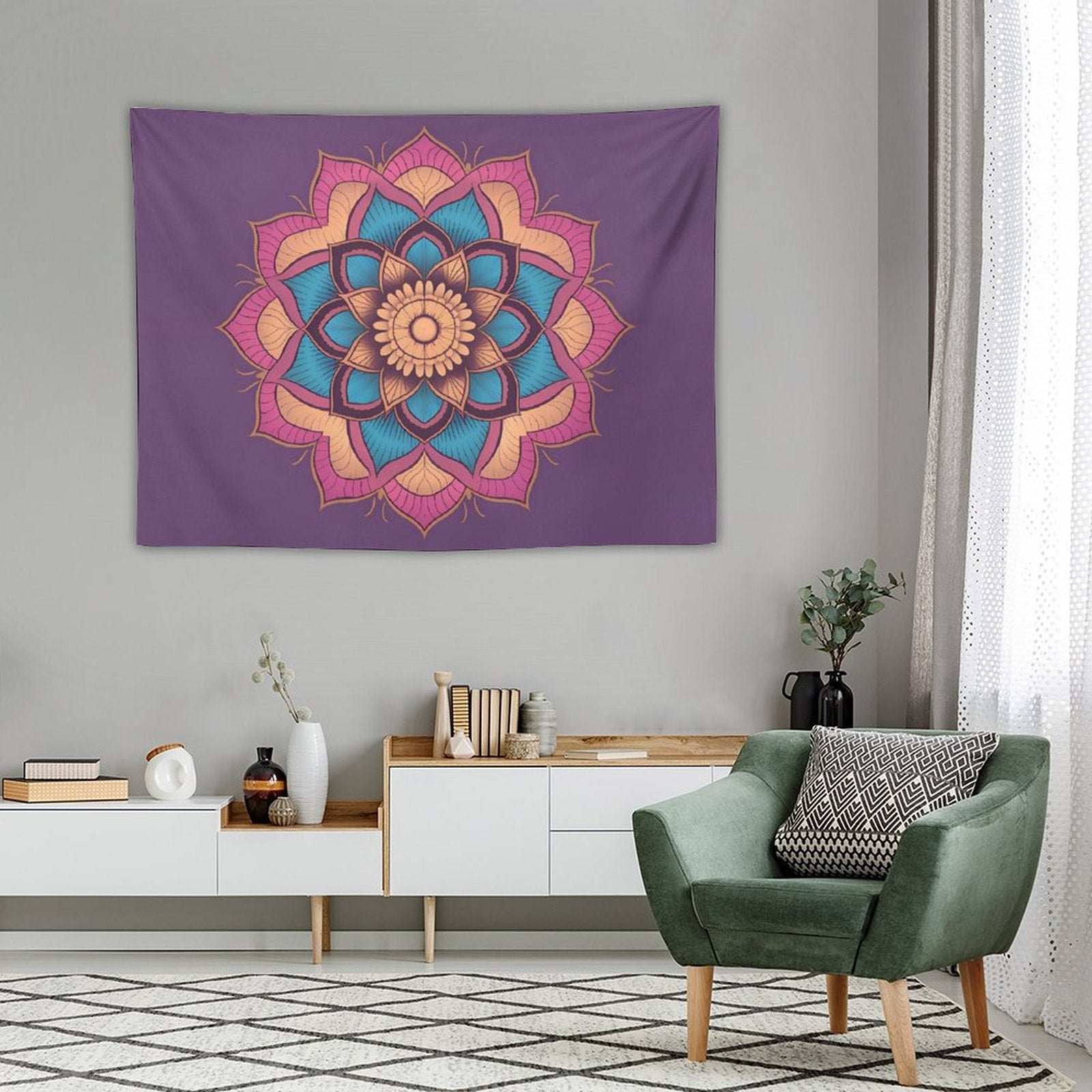 Lotus Wall Tapestry