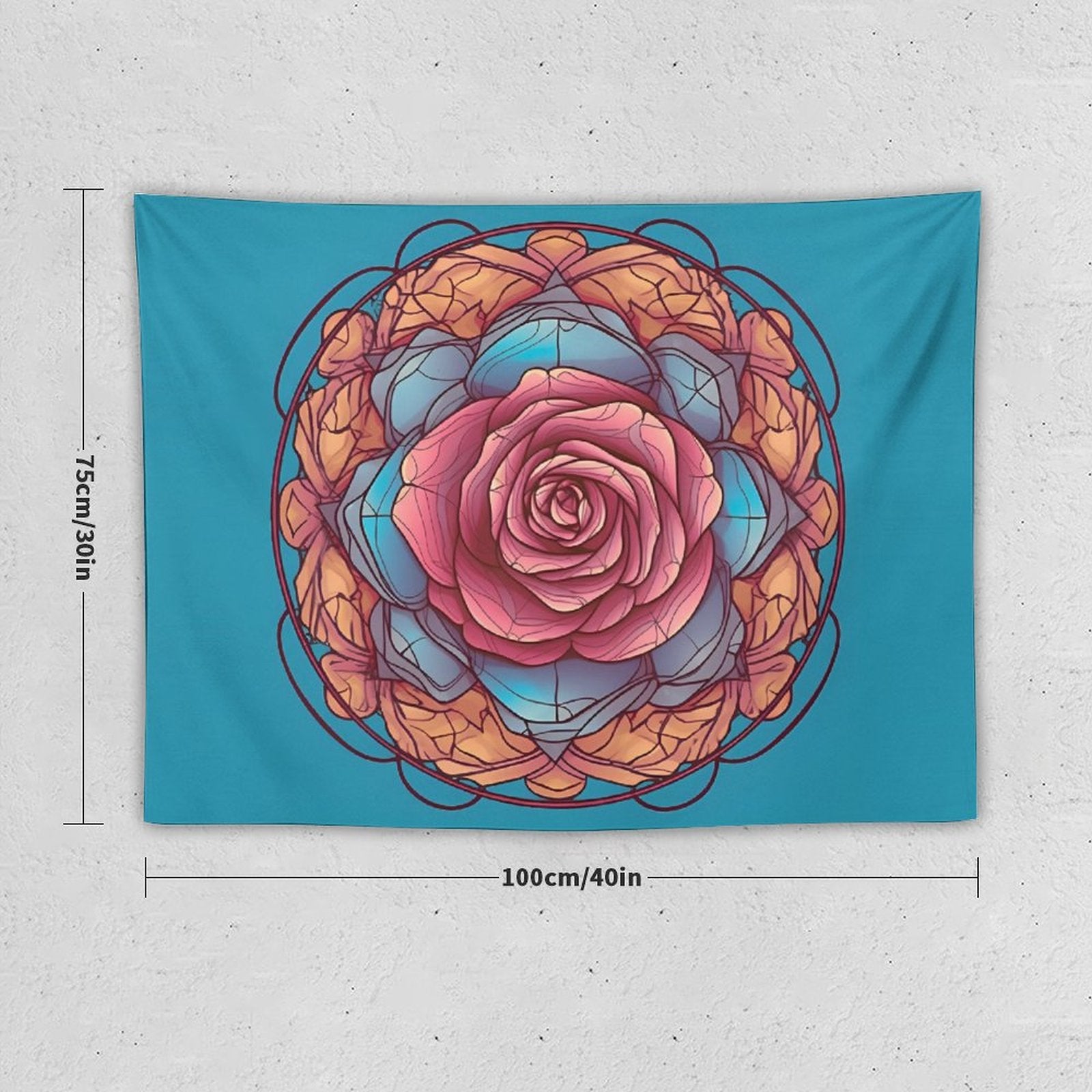 Tapiz de pared de rosas