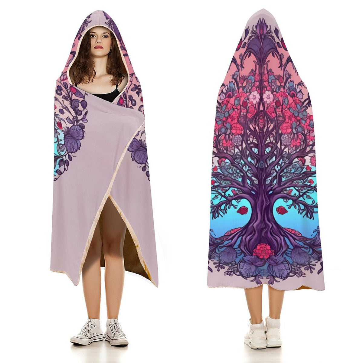 Tree Hooded Blanket