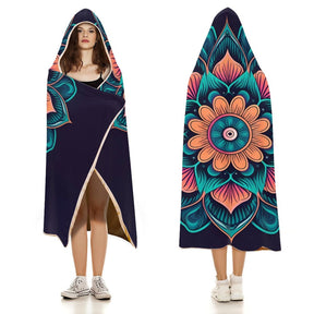 Flower Hooded Blanket