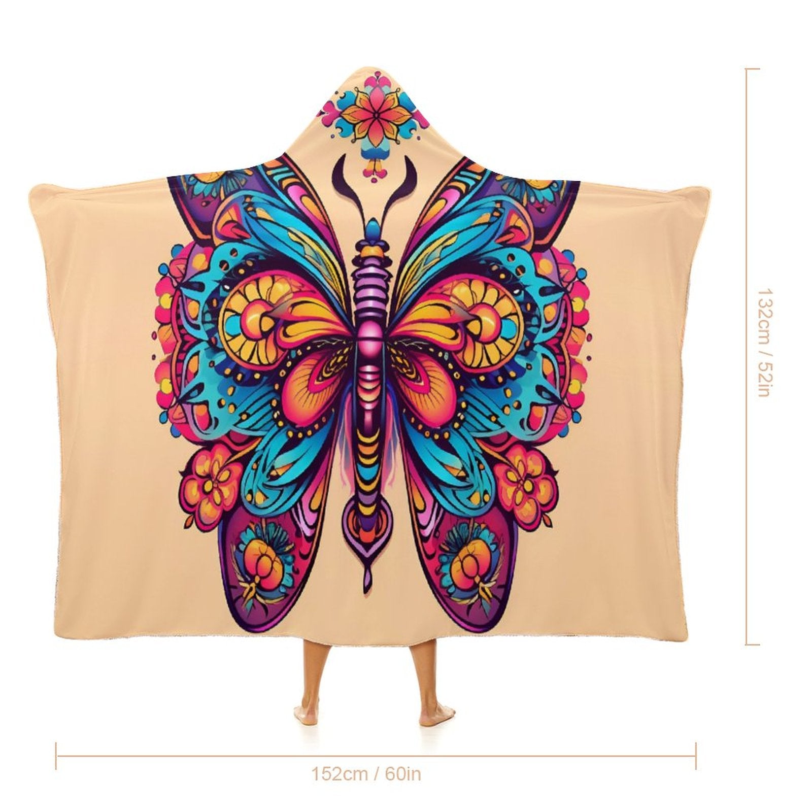 Butterfly Hooded Blanket