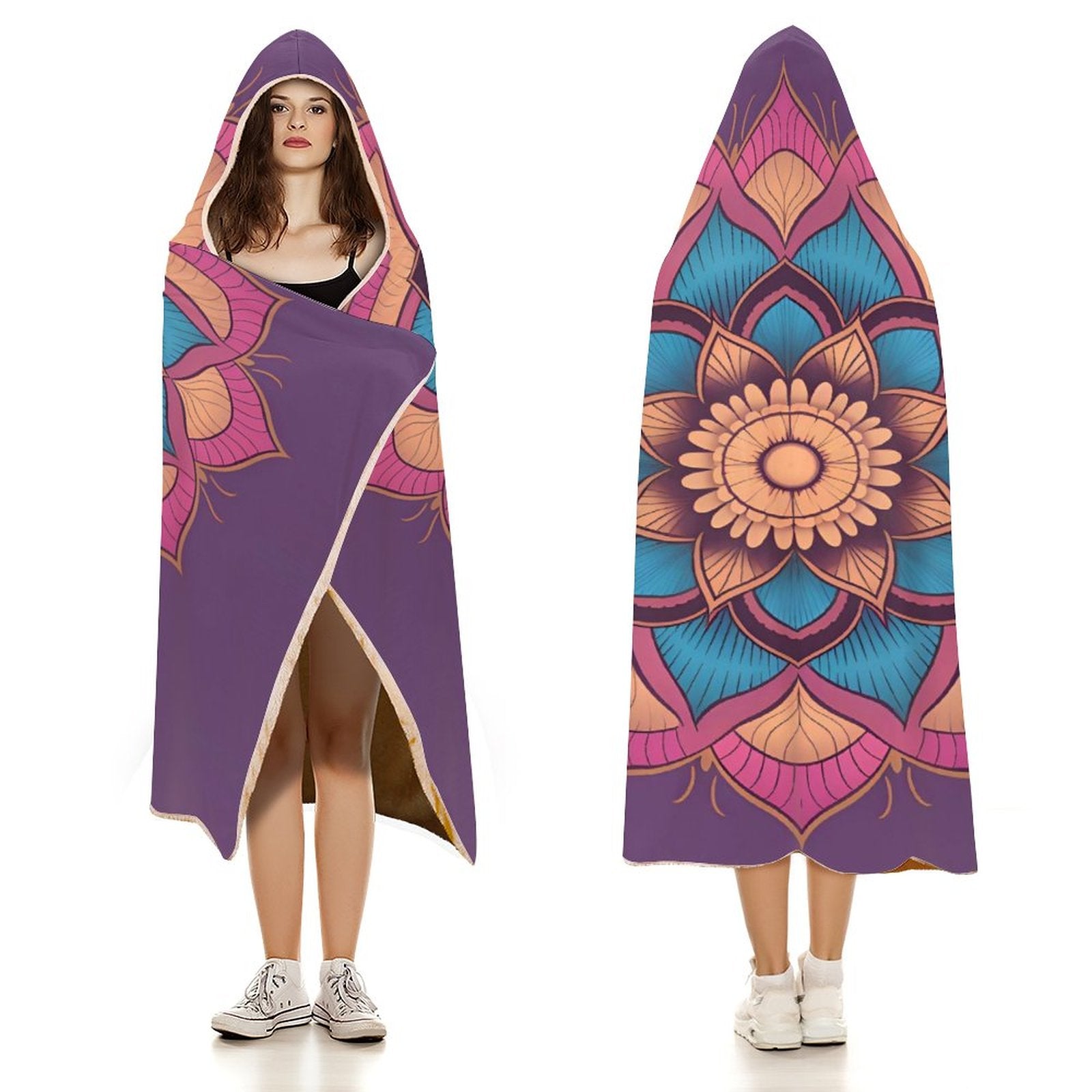 Manta con capucha Lotus