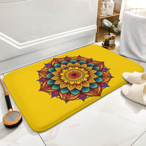 Sunflower Coral Velvet Rug