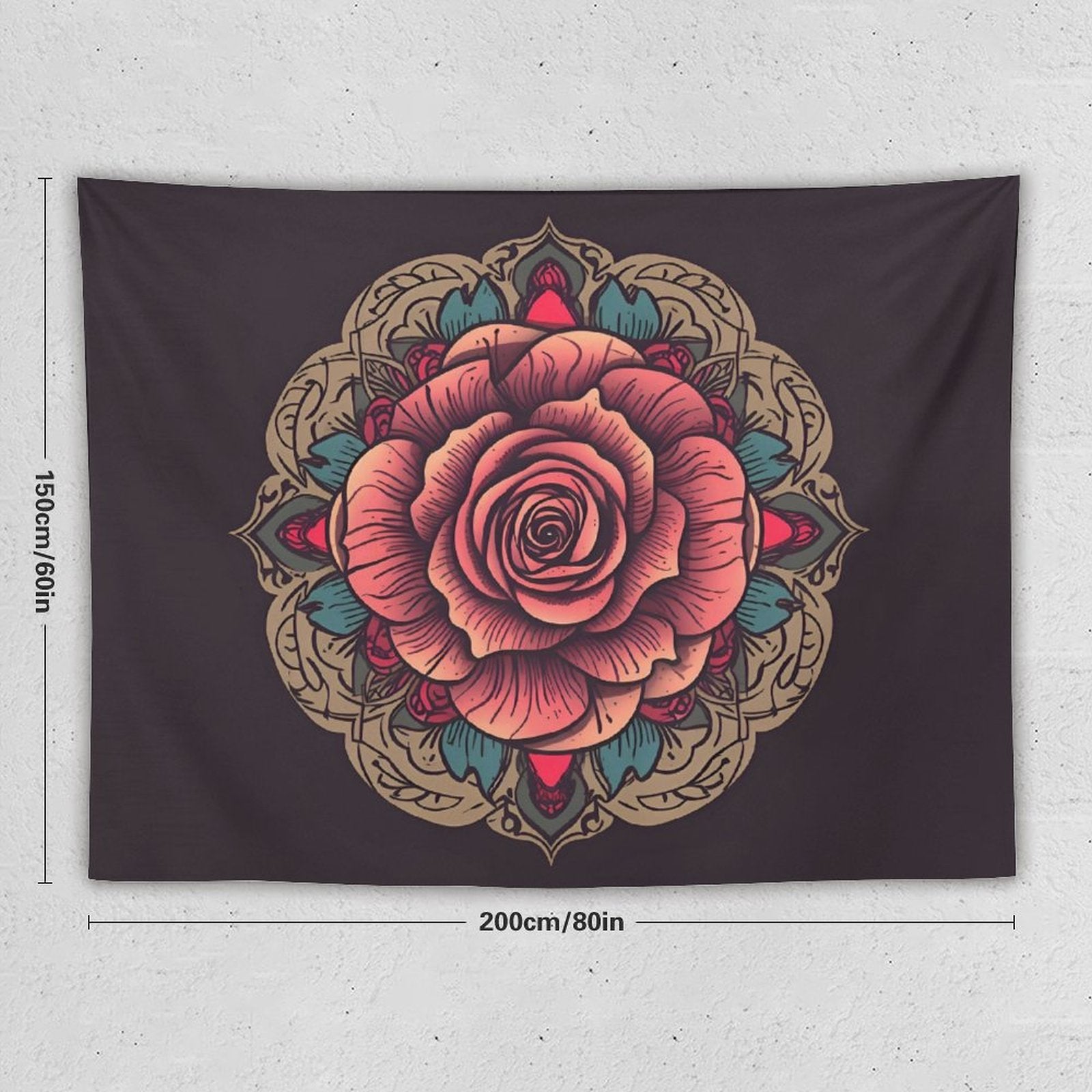 Rose Wall Tapestry