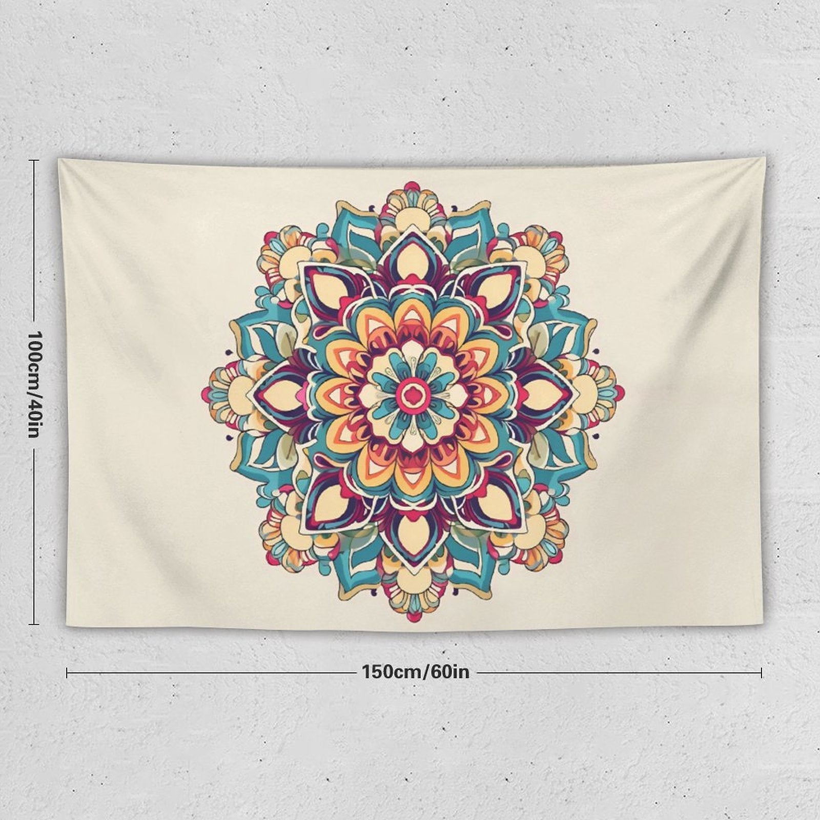Tapiz de pared de flores