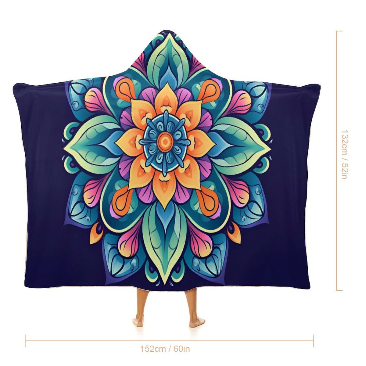 Flower Hooded Blanket