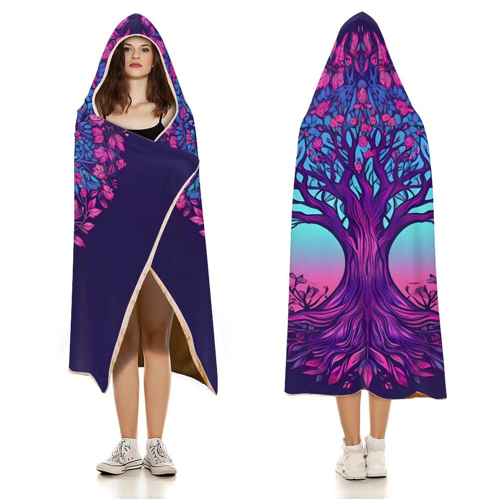 Tree Hooded Blanket