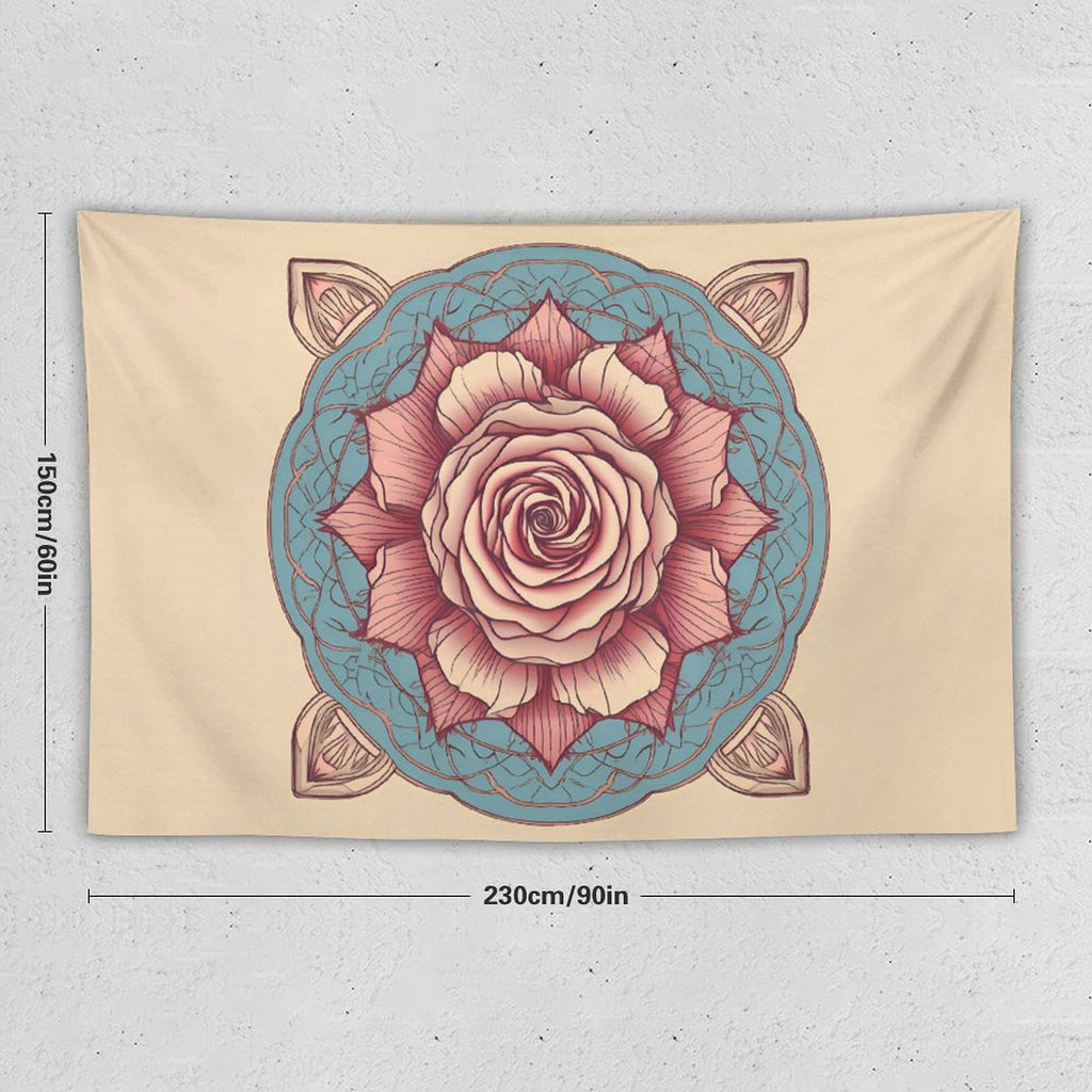 Tapiz de pared de rosas