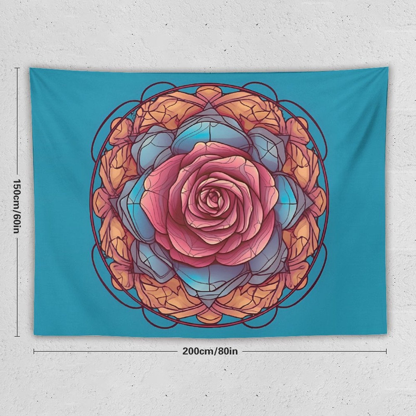 Tapiz de pared de rosas