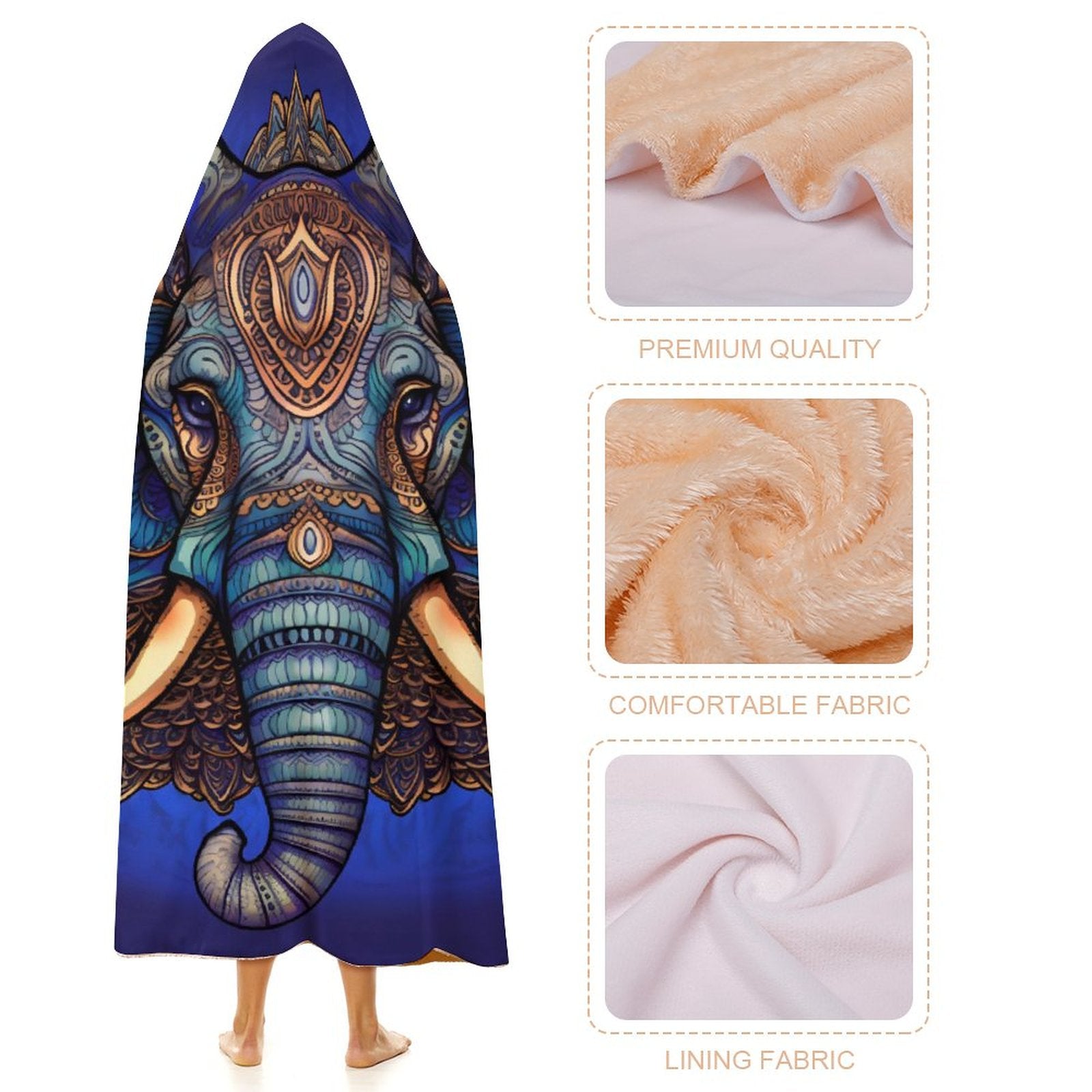 Elephant Hooded Blanket