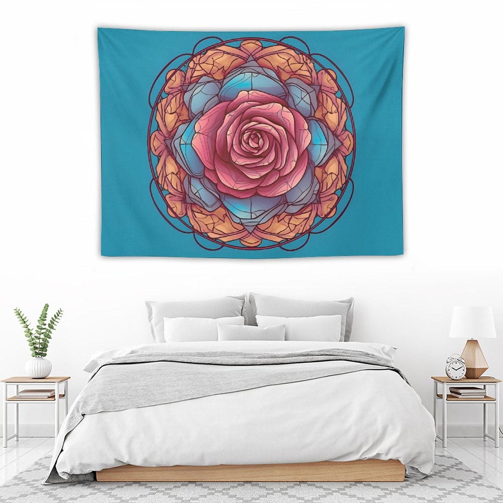 Tapiz de pared de rosas