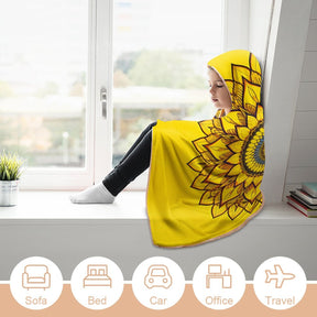 Sunflower Hooded Blanket