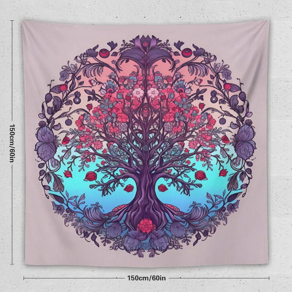 Tapiz de pared de árbol