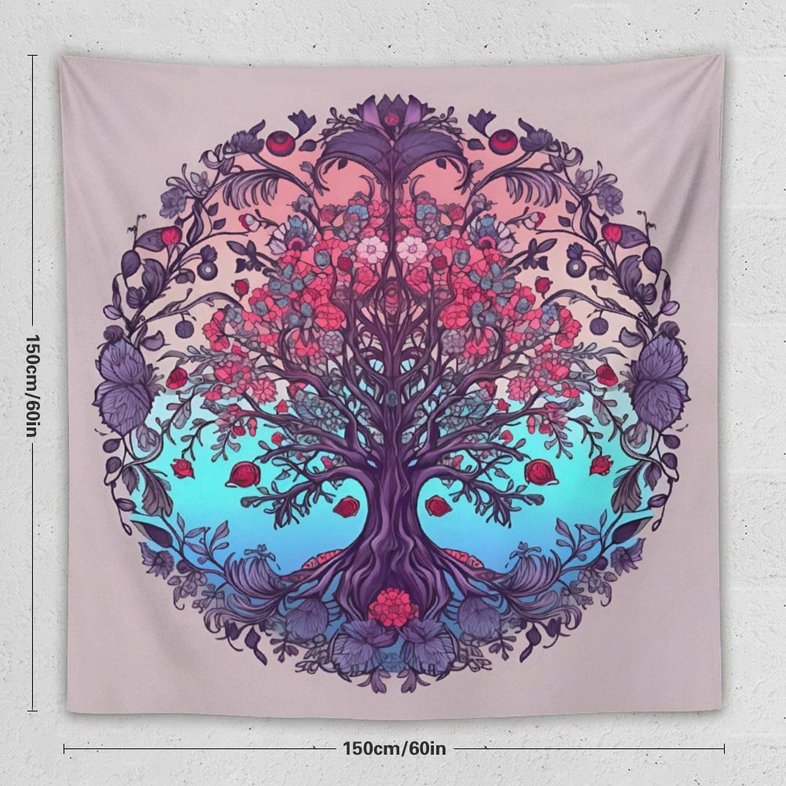 Tapiz de pared de árbol