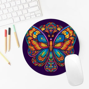 Butterfly Round Mouse Pad