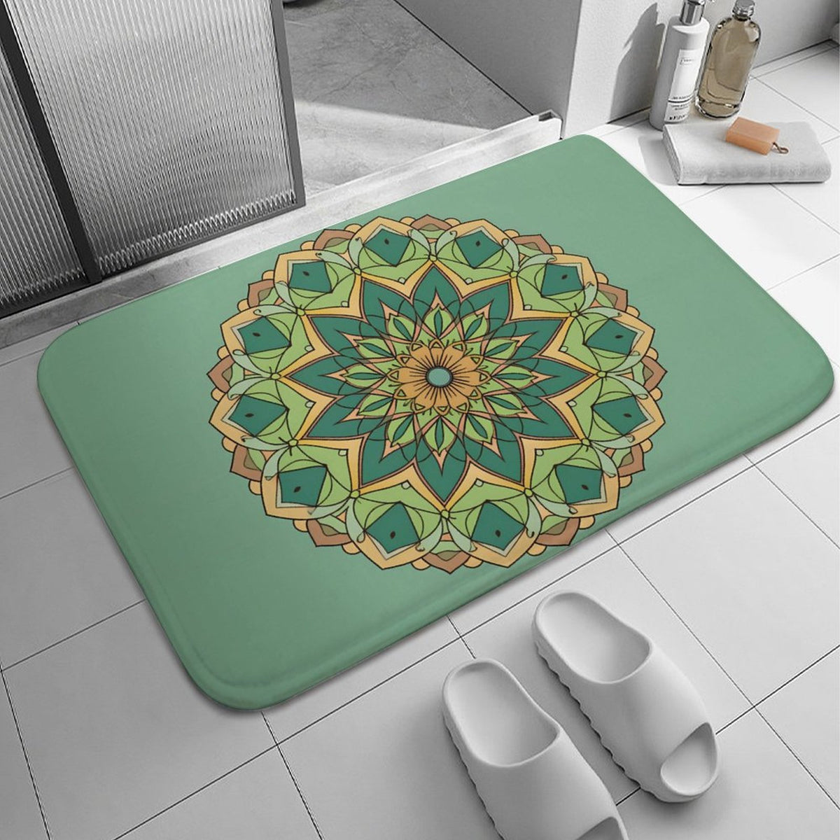 Lotus Coral Velvet Rug