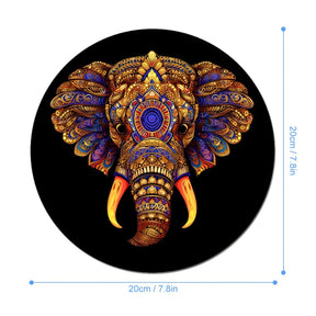 Elephant Round Mouse Pad