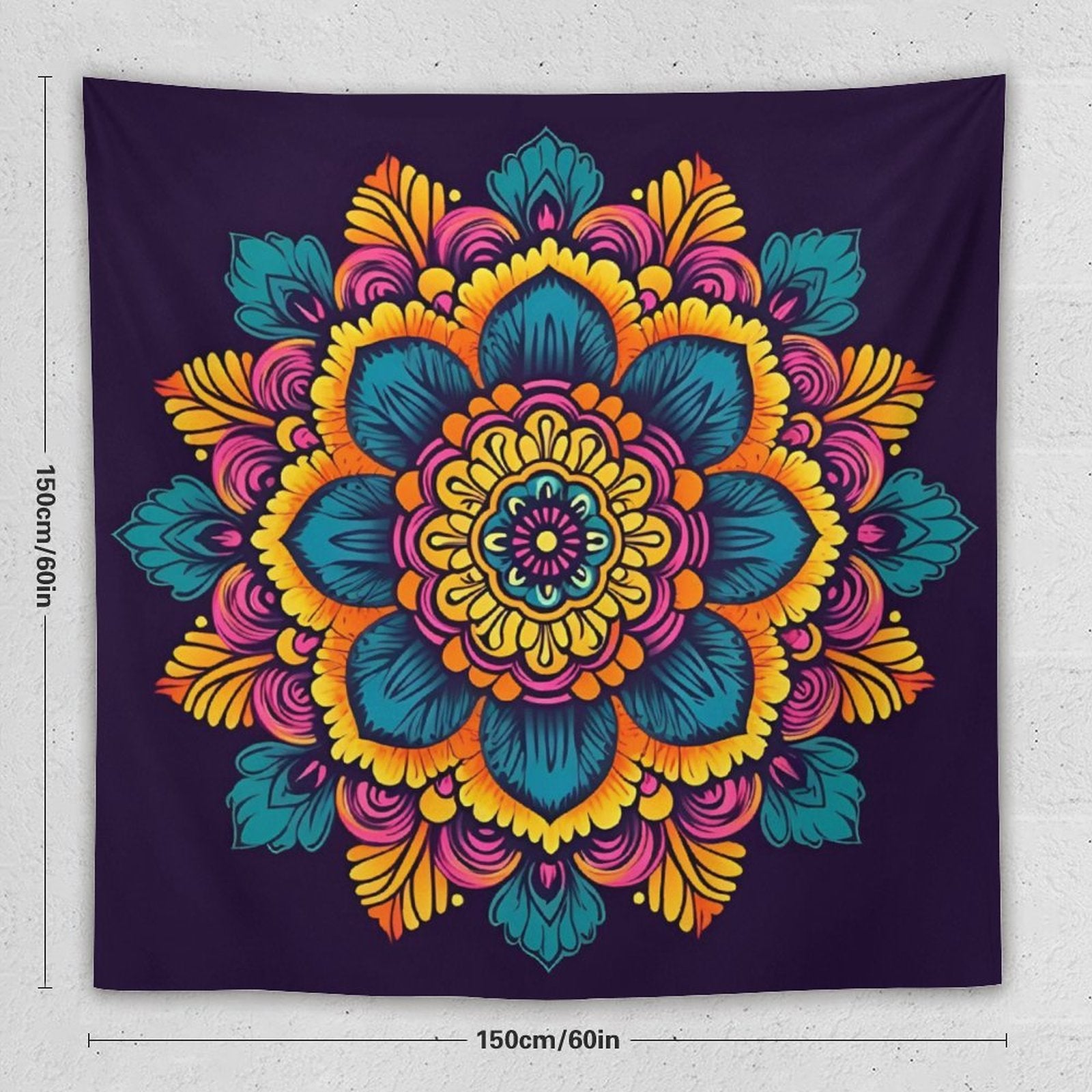 Tapiz de pared de flores