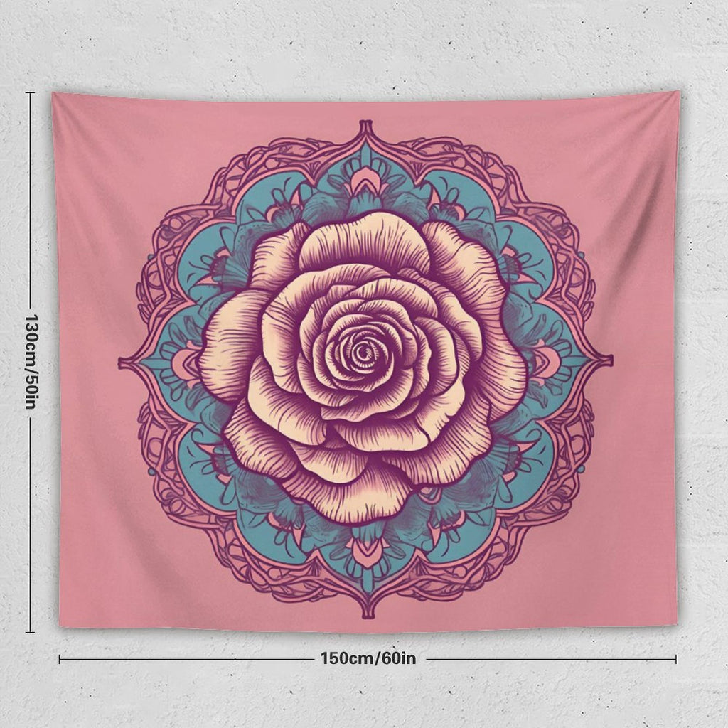 Tapiz de pared de rosas