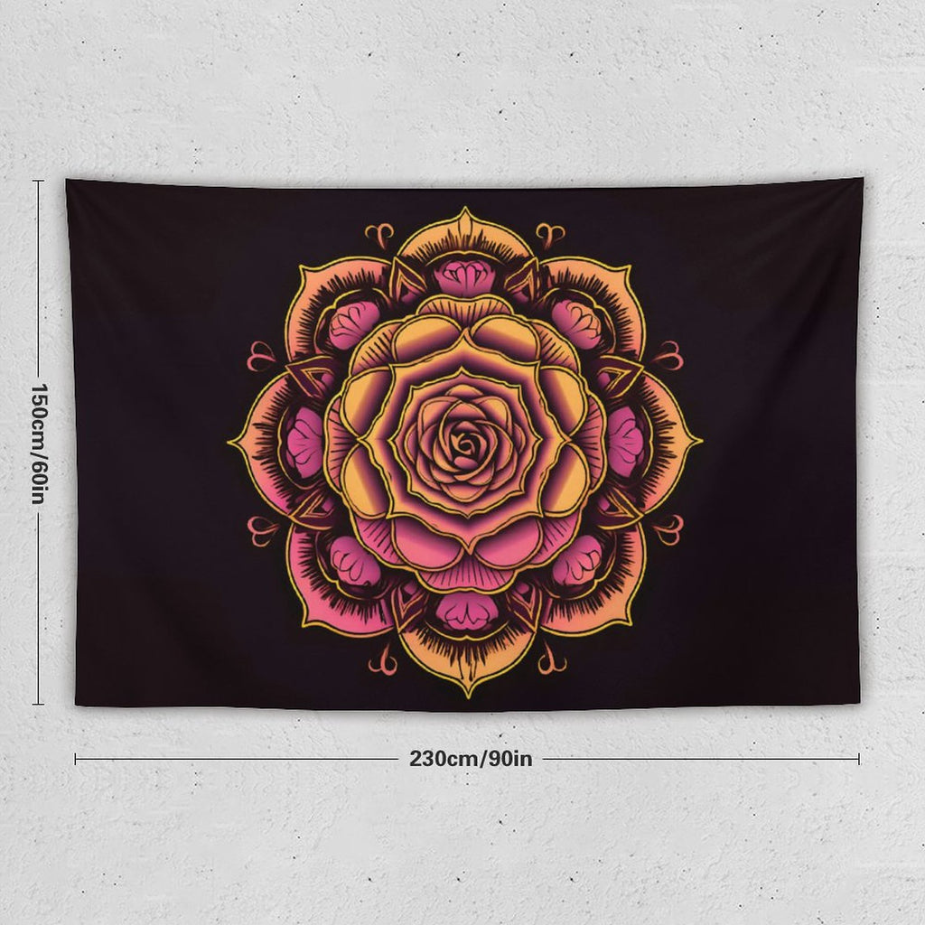 Tapiz de pared de rosas
