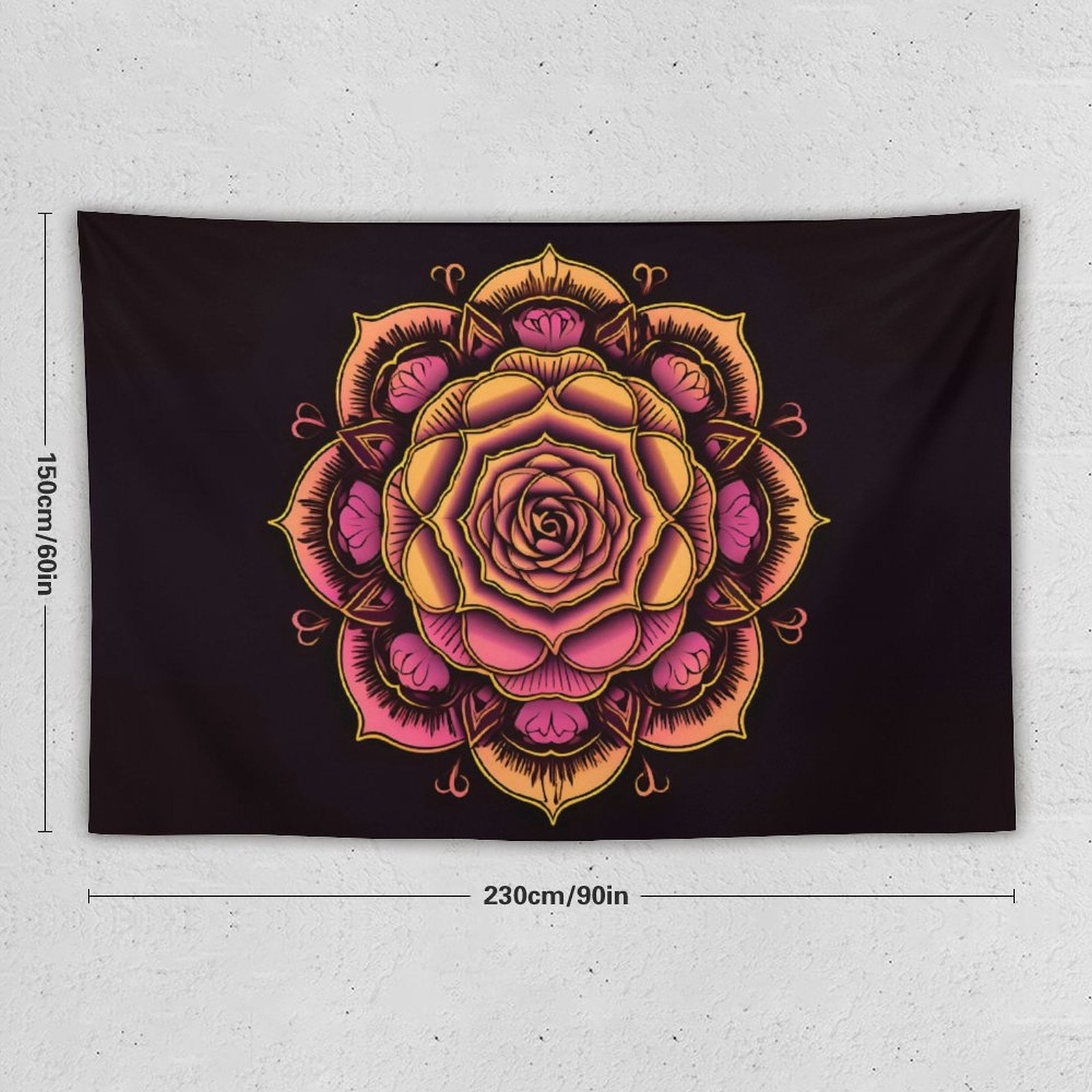 Tapiz de pared de rosas