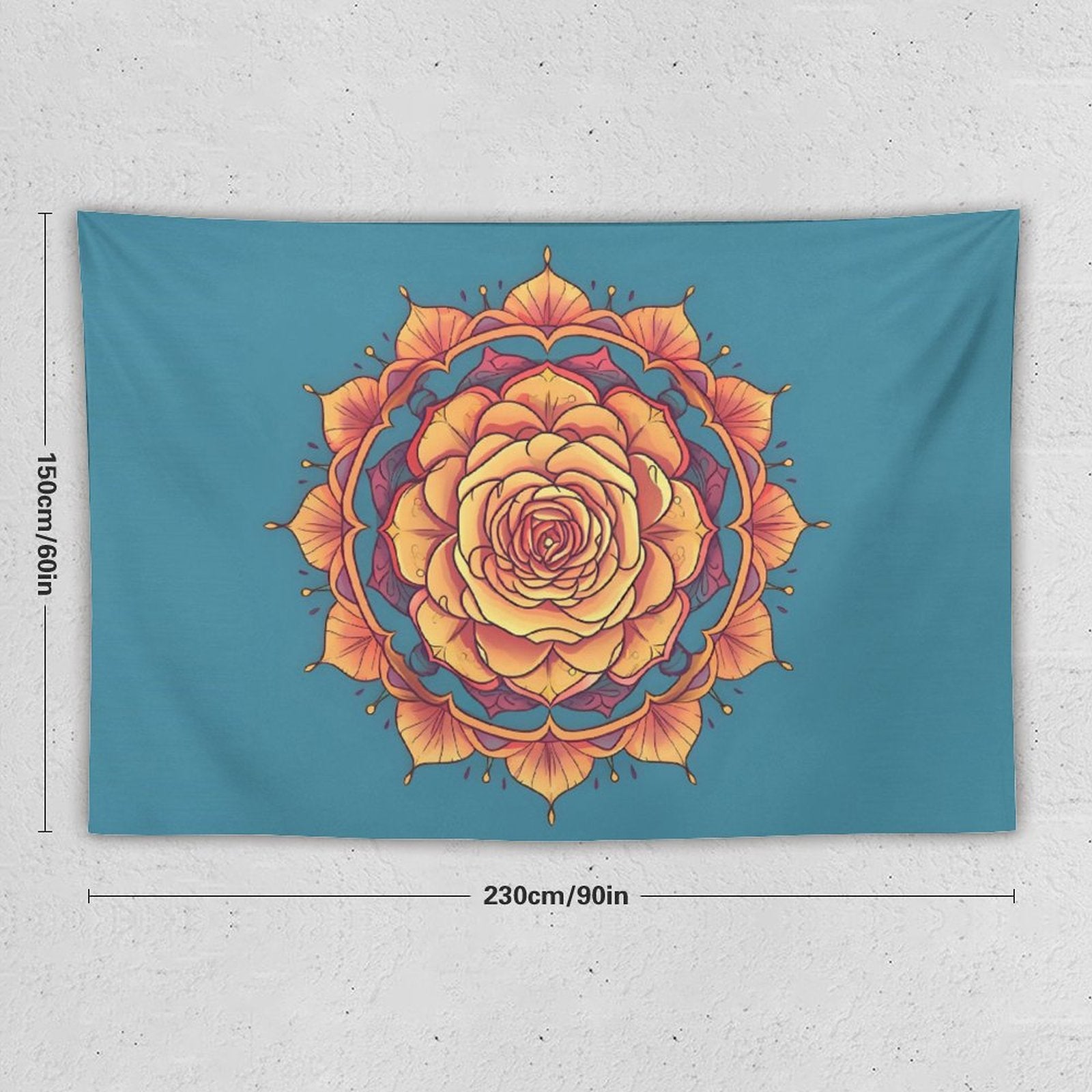 Tapiz de pared de rosas