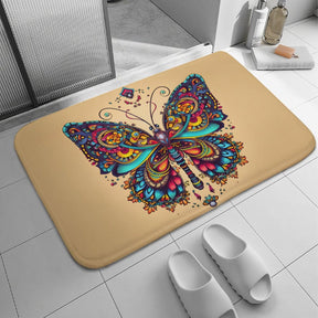 Butterfly Coral Velvet Rug