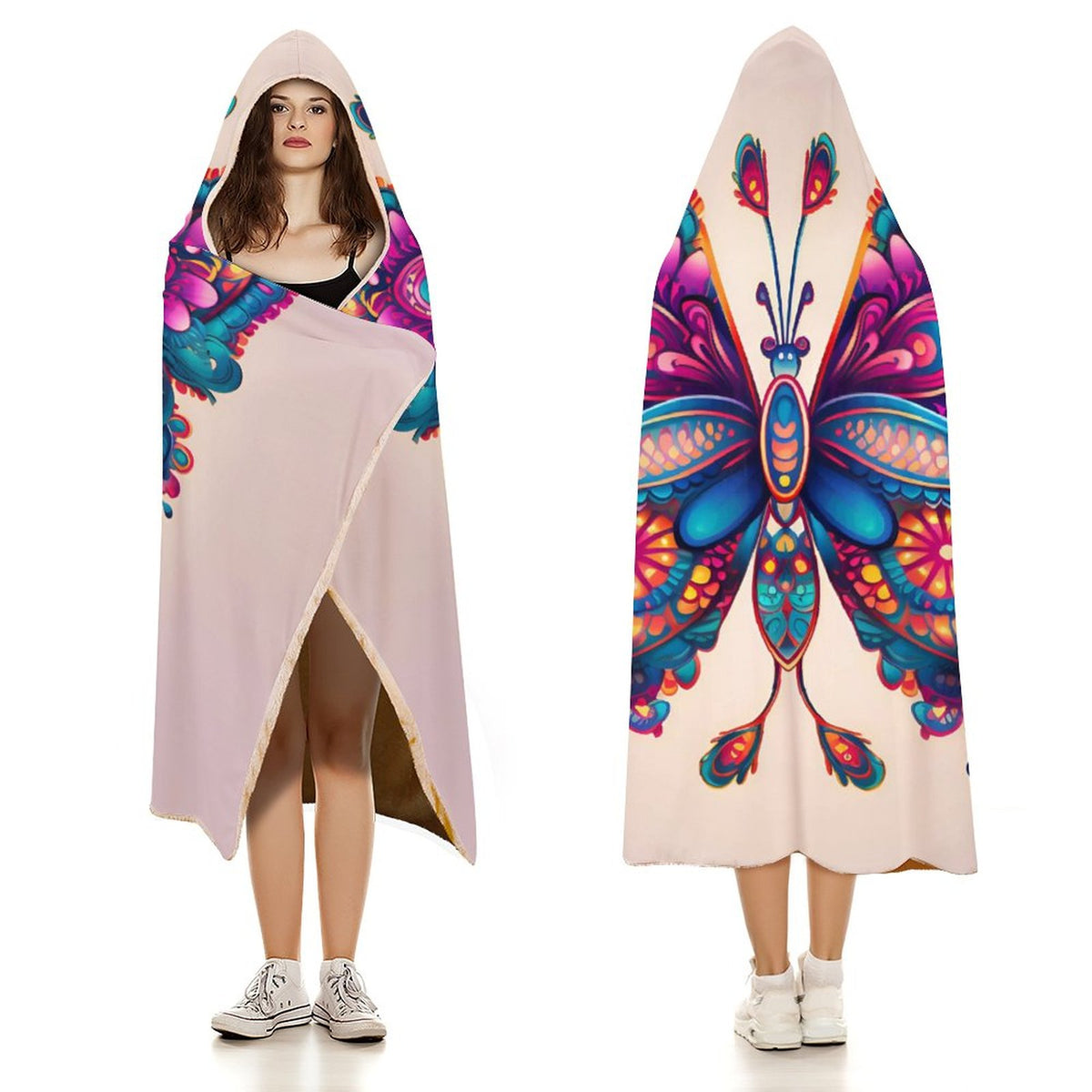 Butterfly Hooded Blanket