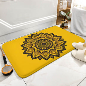 Sunflower Coral Velvet Rug