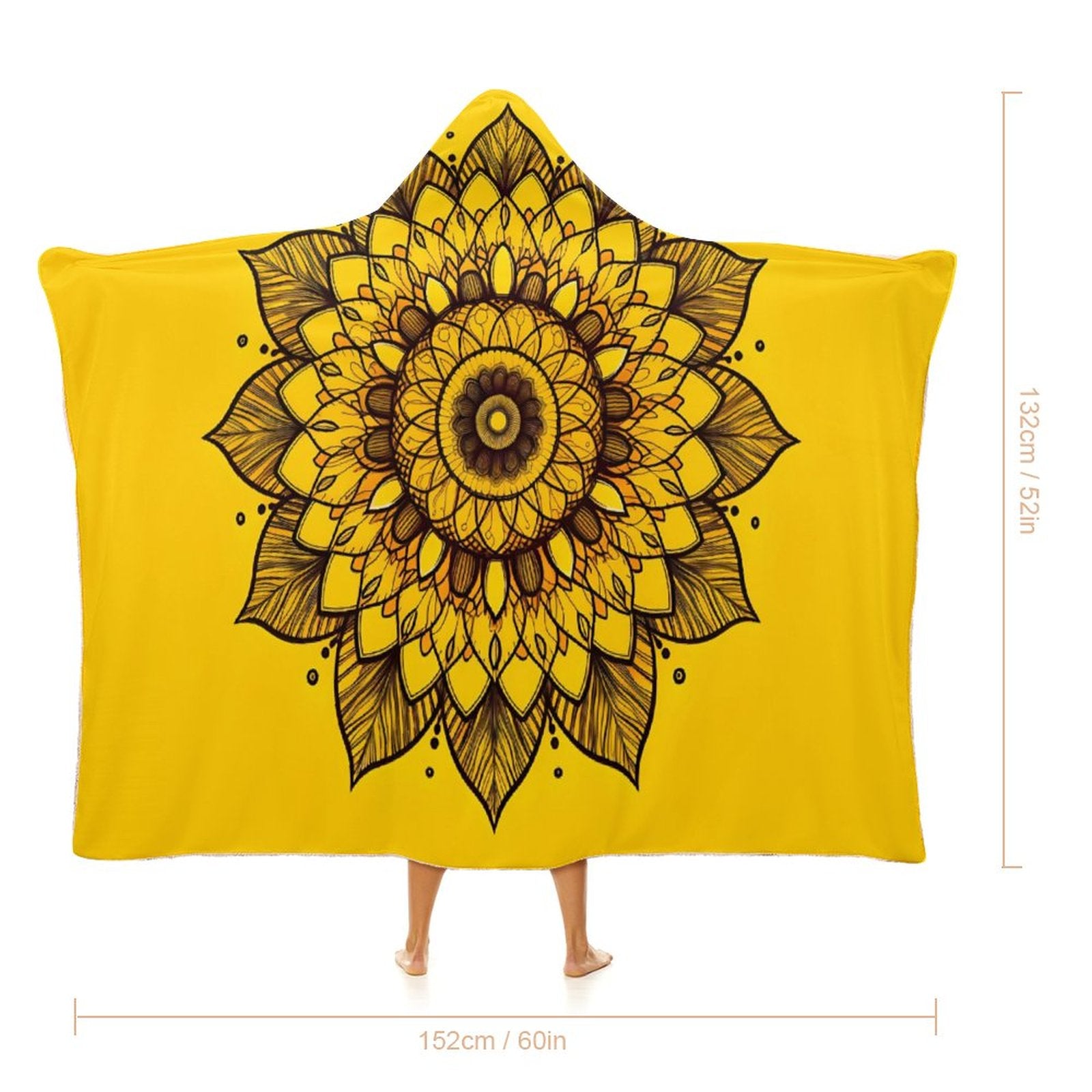 Sunflower Hooded Blanket