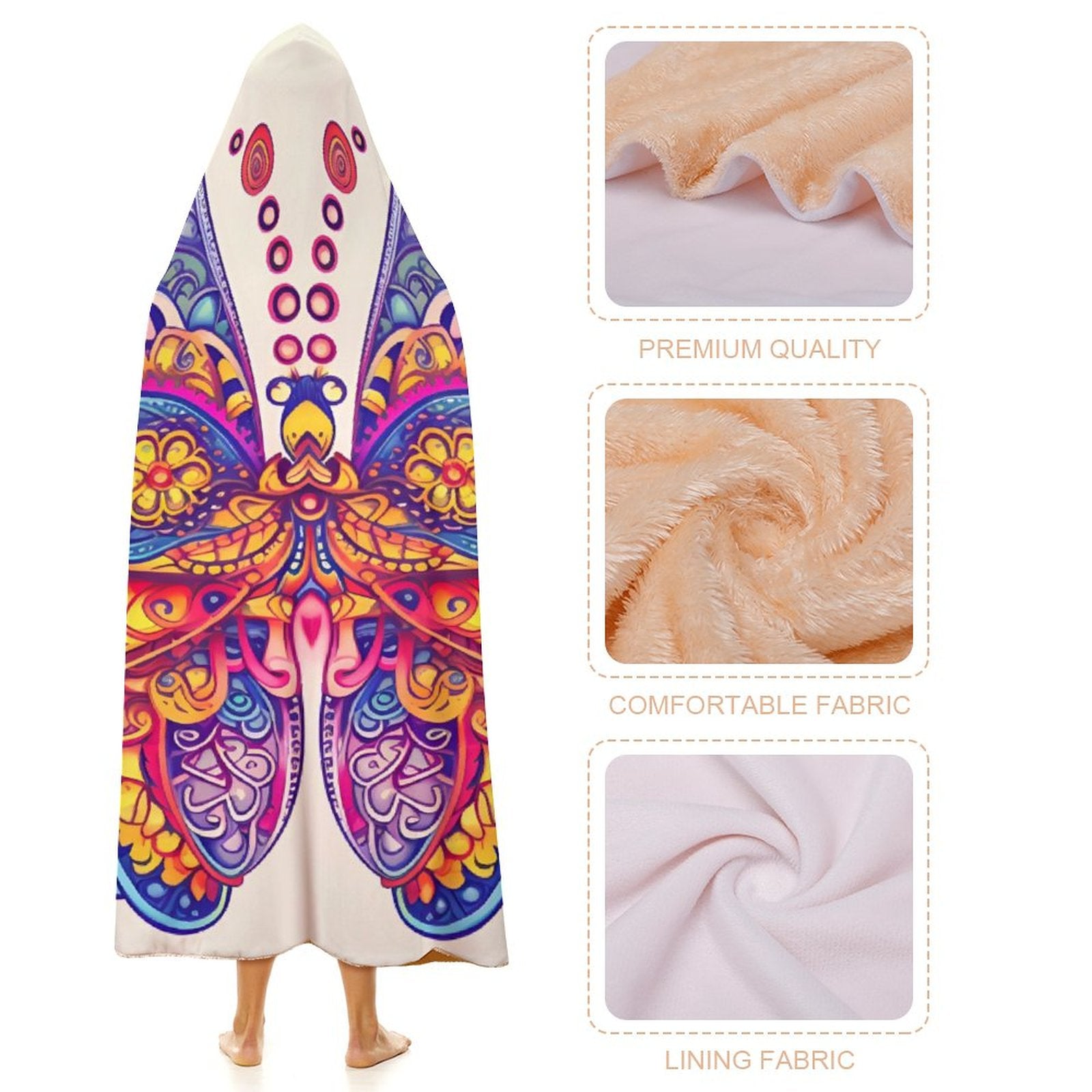 Butterfly Hooded Blanket