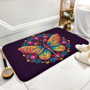 Butterfly Coral Velvet Rug