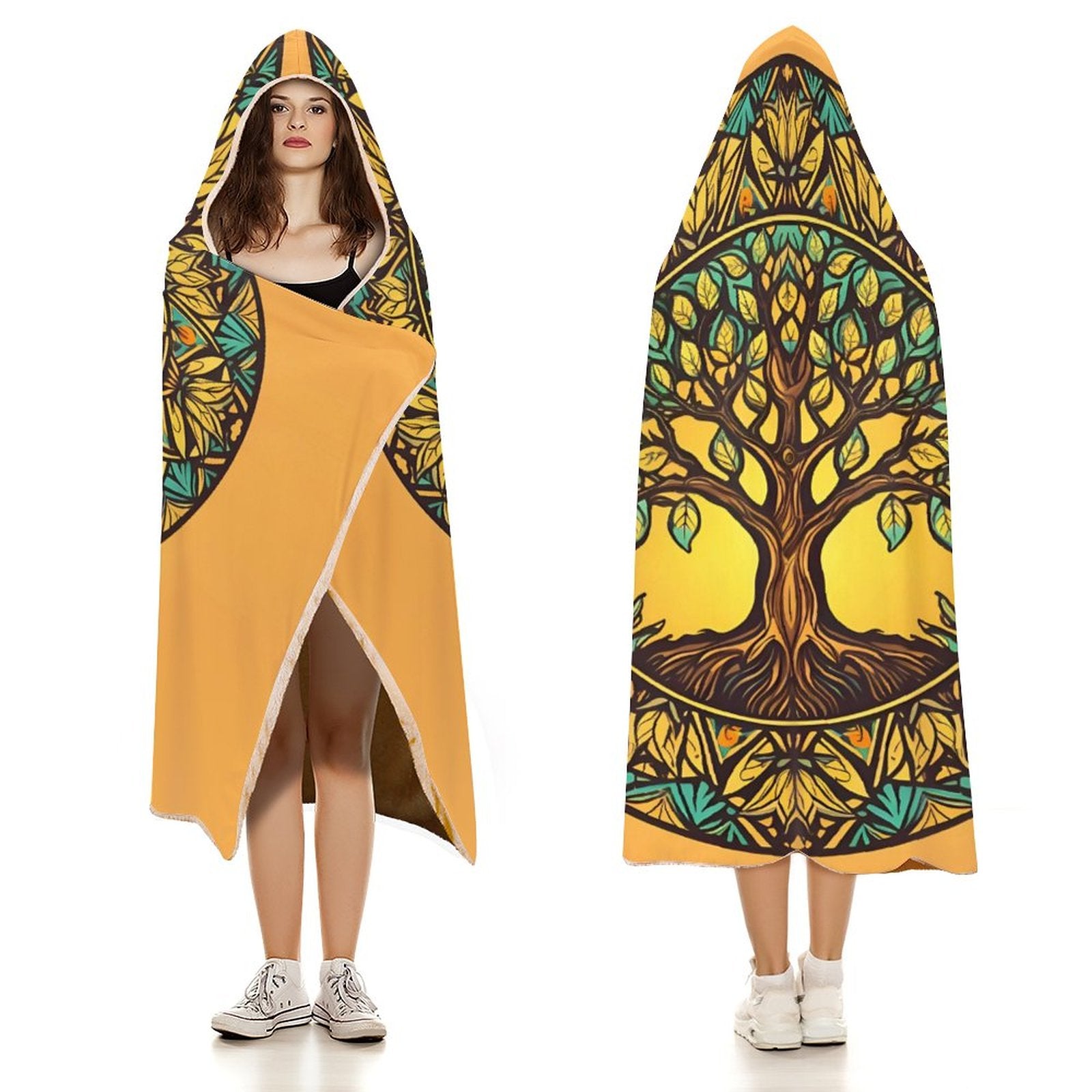 Tree Hooded Blanket