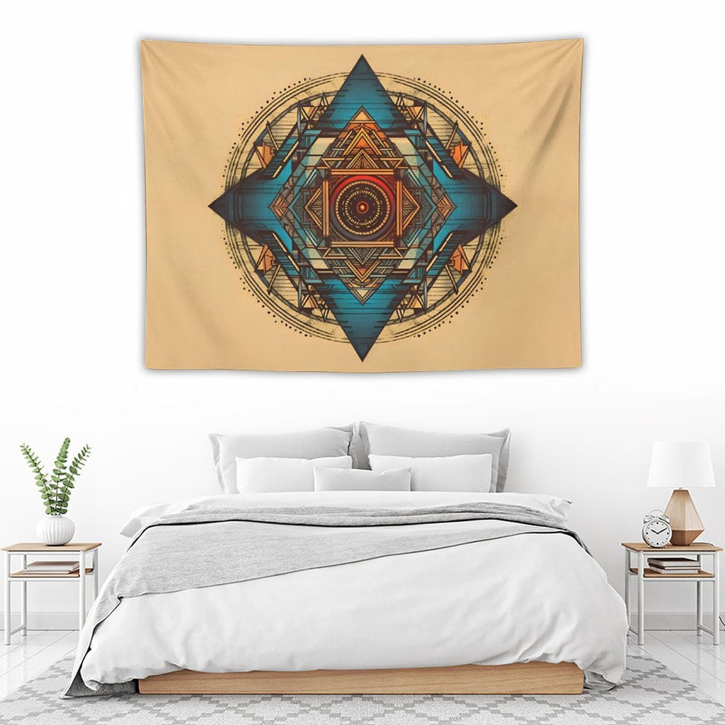 Tapiz geométrico de pared
