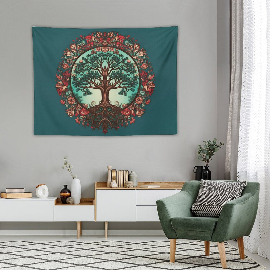 Tapiz de pared de árbol