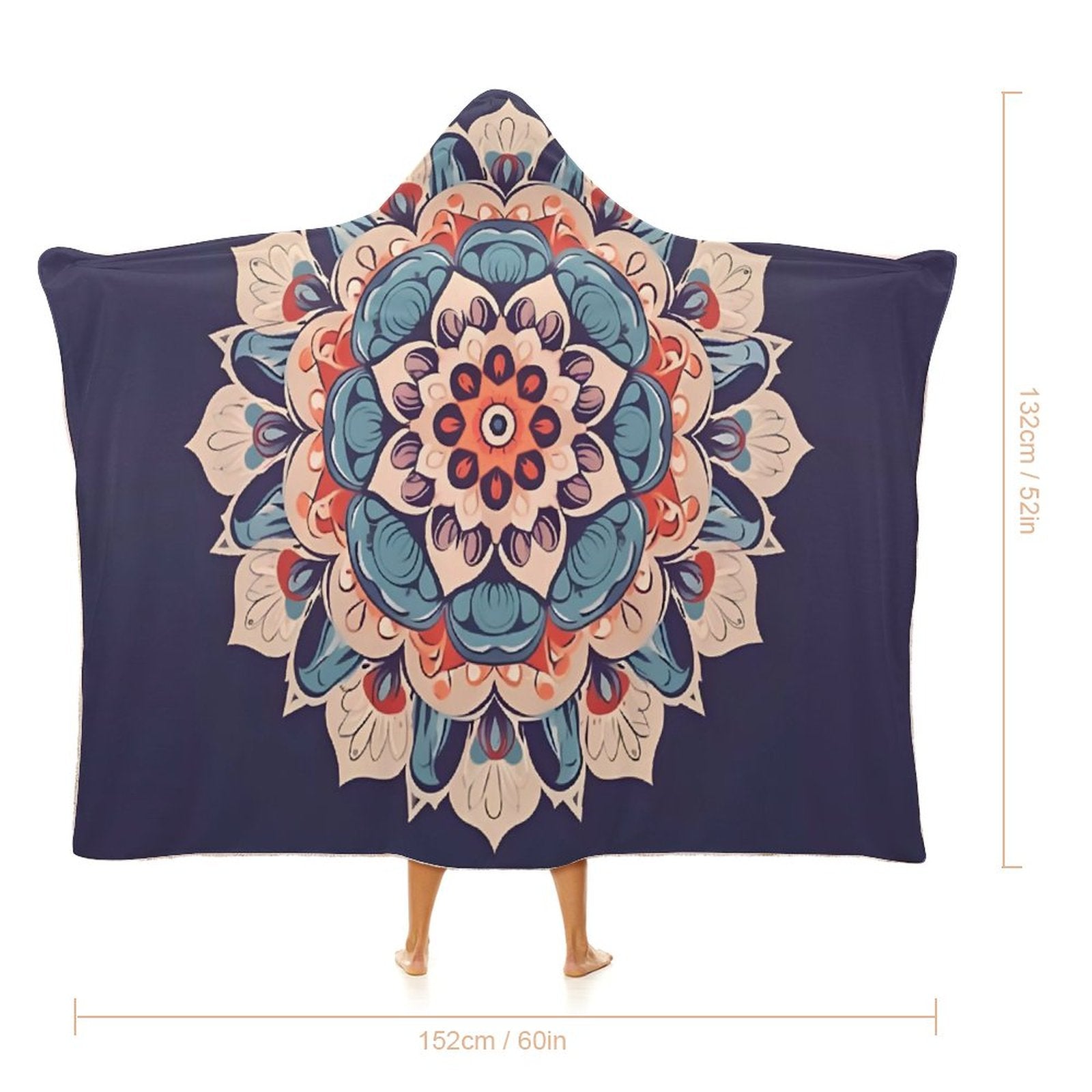 Flower Hooded Blanket