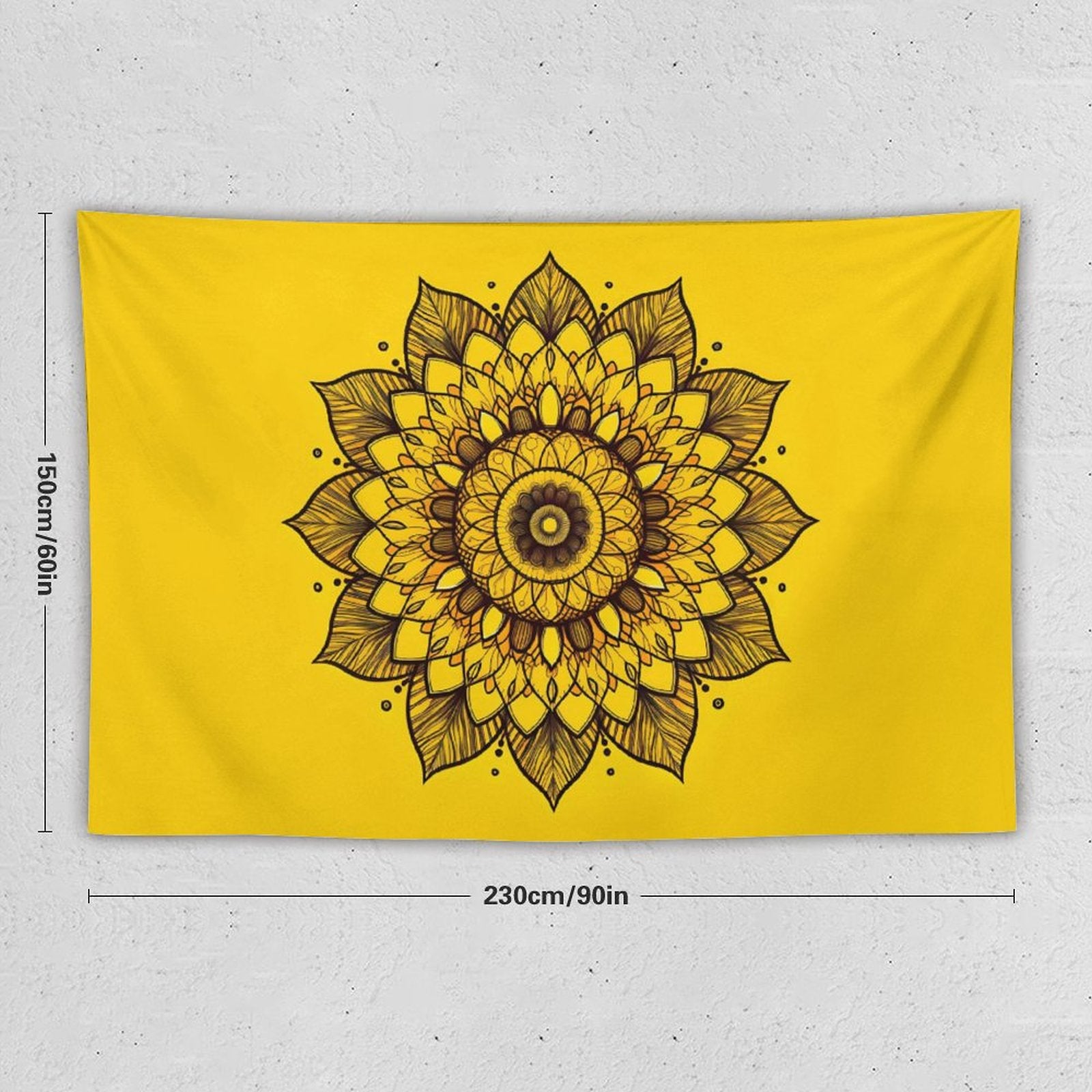 Tapiz de pared de girasoles