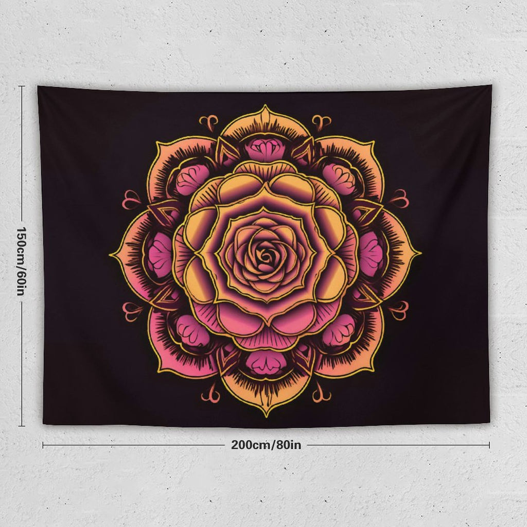 Tapiz de pared de rosas
