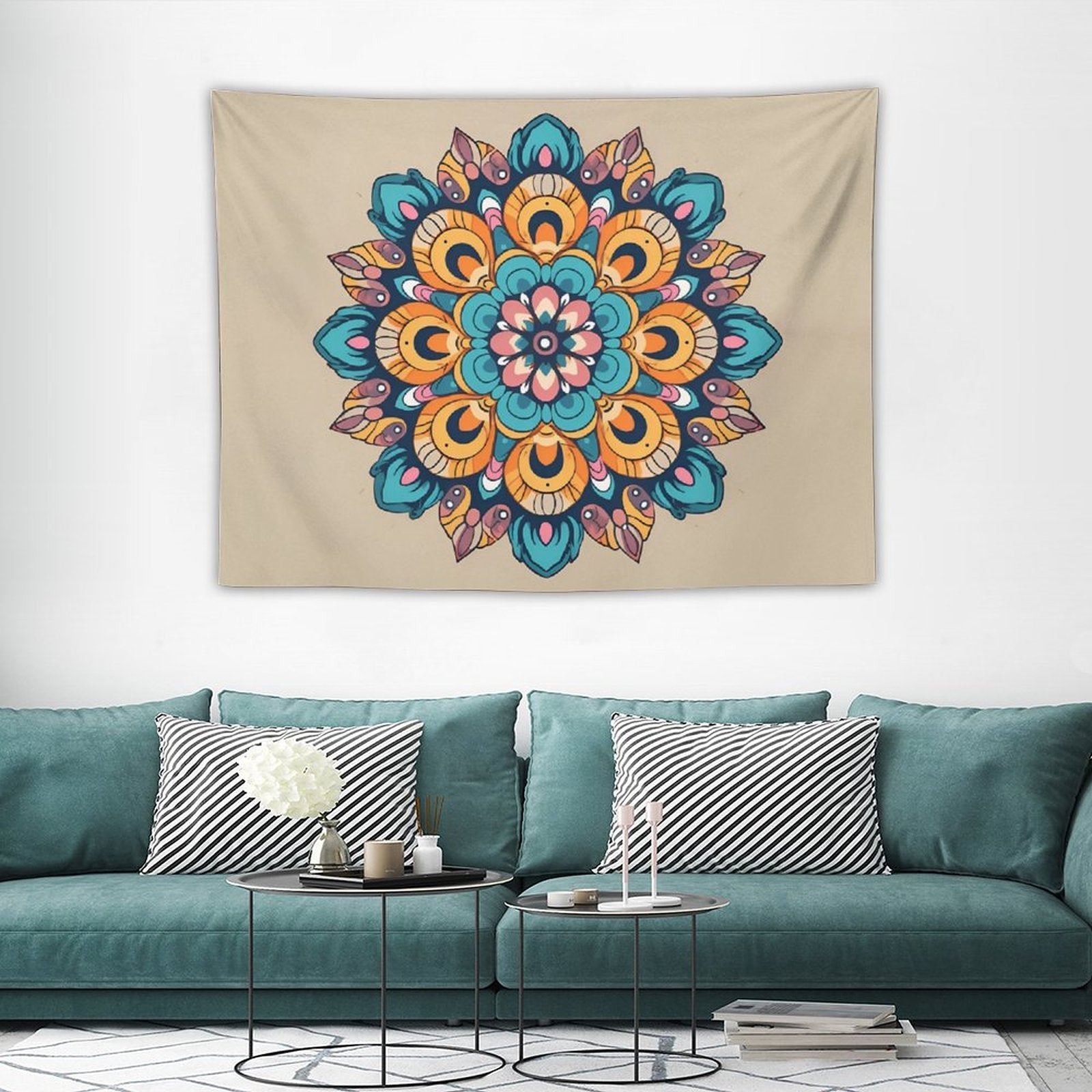Tapiz de pared de flores