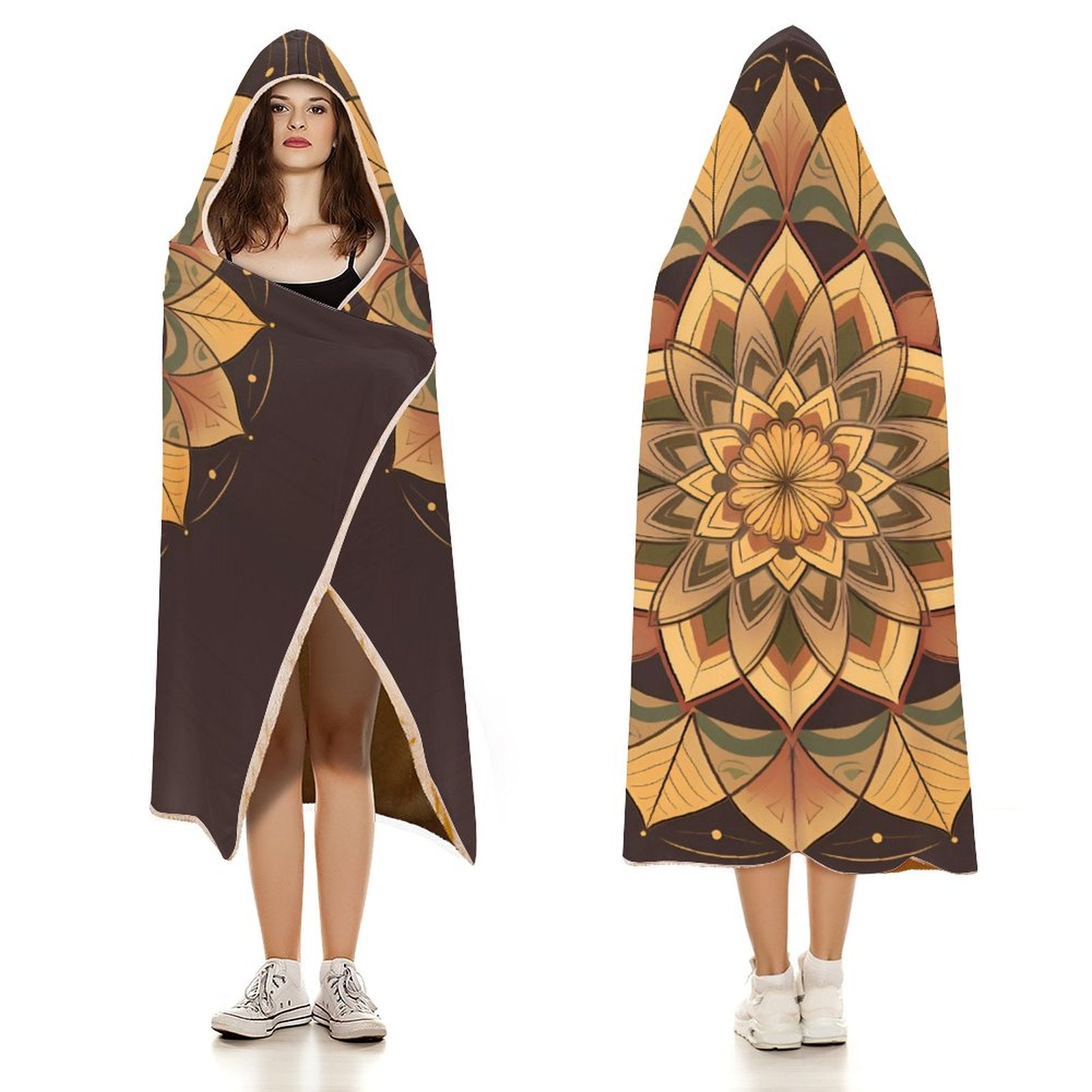 Manta con capucha Lotus