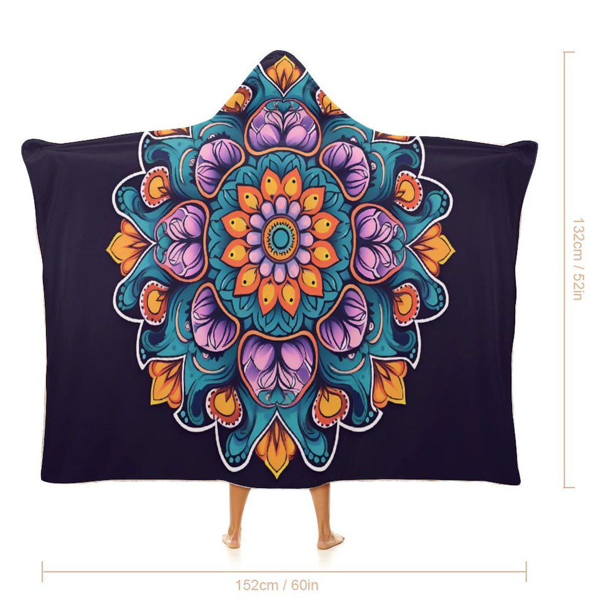 Flower Hooded Blanket