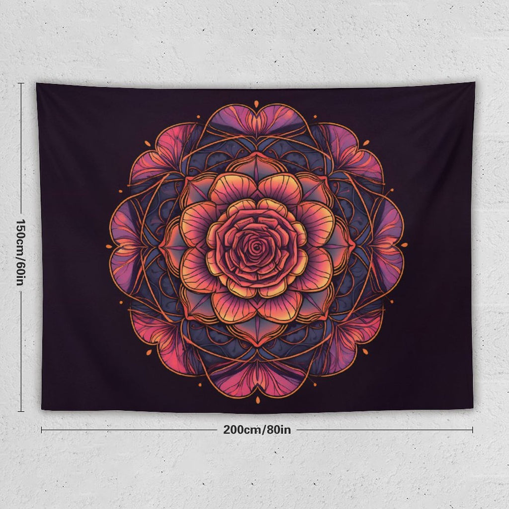 Tapiz de pared de rosas